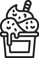 Ice Cream icon vector image. Suitable for mobile apps, web apps and print media.