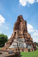 wat mahathat antiguo a histórico parque a ayutthaya histórico parque, phra nakhon si ayutthaya provincia, Tailandia foto