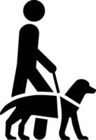 accessibility assistance dog iso symbol vector