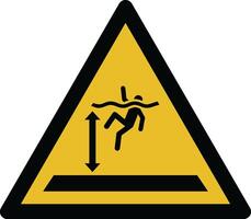 deep water iso warning symbol vector