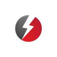 Power lightning power energy logo vector