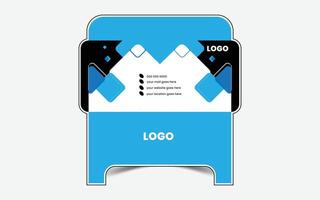 Corporate unique envelope design template vector