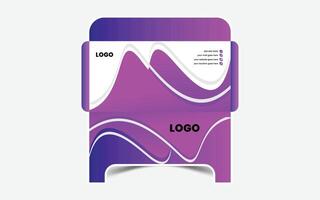 Corporate unique envelope design template vector