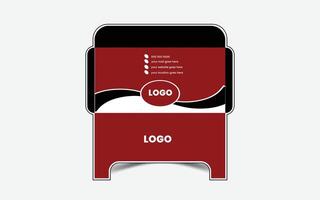 Corporate unique envelope design template vector