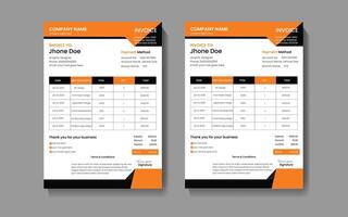 Invoice design template vector