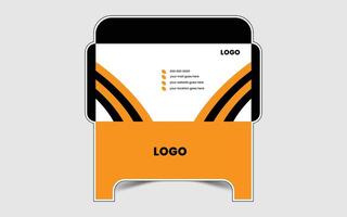 Corporate unique envelope design template vector