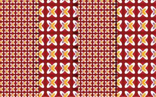 Unique Geometric pattern design template vector