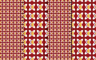 Unique Geometric pattern design template vector