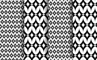 Unique Geometric pattern design template vector