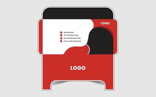 Corporate unique envelope design template vector