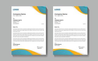 Company letterhead Design template vector