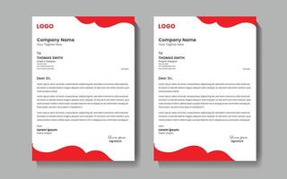 Company letterhead Design template vector