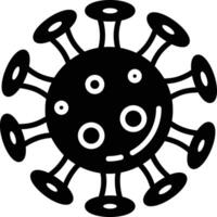 Virus glyph and line vector illustration