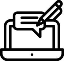 Blogging vector icon