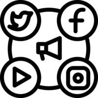 Social Media vector icon