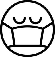 Face mask vector icon