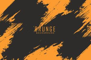 Abstract orange color grunge background vector