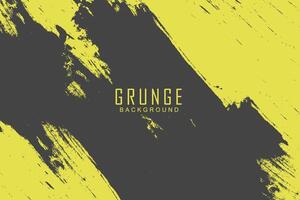 Abstract yellow and black color grunge background vector