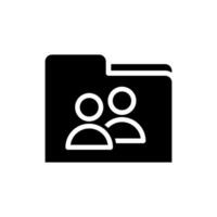 Users icon vector. Data archive illustration sign. Database symbol. User data logo. vector