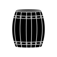 Barrel icon vector. Wine illustration sign. Wine barrel symbol or logo. vector