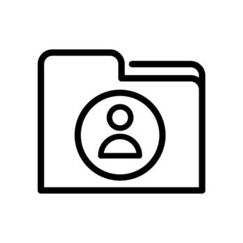 Users icon vector. Data archive illustration sign. Database symbol. User data logo. vector
