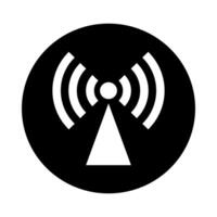 señal icono vector. Wifi ilustración signo. antena y satélite señal simbolos inalámbrico logo. vector