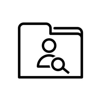 Users icon vector. Data archive illustration sign. Database symbol. User data logo. vector