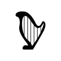 Harp icon vector. Music illustration sign. Orchestra symbol or logo. vector