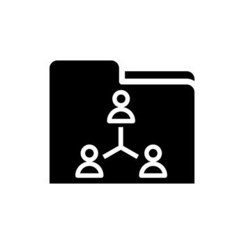 Users icon vector. Data archive illustration sign. Database symbol. User data logo. vector