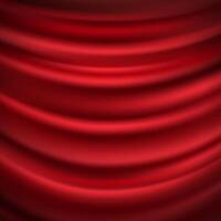 Red Background With Wavy Lines vector