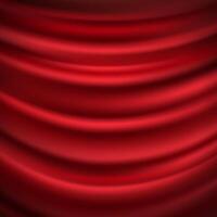 Red Background With Wavy Lines vector