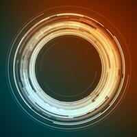 Abstract Circle on Black Background vector