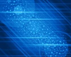 Blue Abstract Light Trails With Bokeh Effect vector