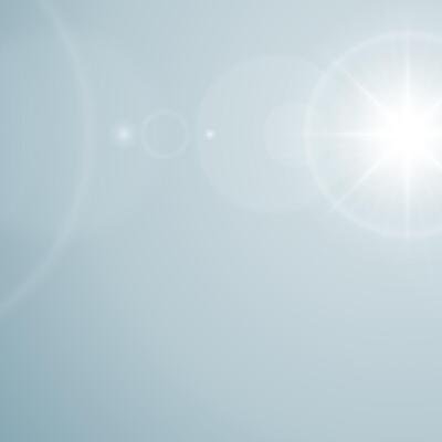 Blue Abstract Background With Lens Flare Effect