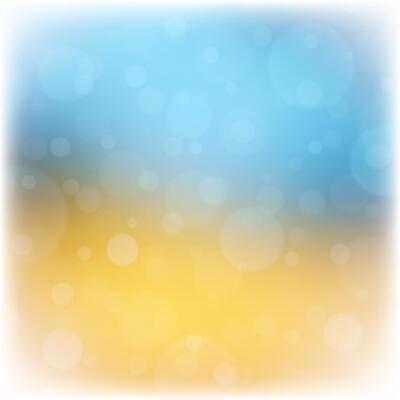 Soft Blue and Yellow Gradient With Bokeh Effect