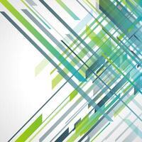 Geometric Green and Blue Lines on Abstract Background vector