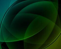 Dark Green Abstract Background With Overlapping Circles vector