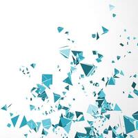 Shattered Glass Effect on White Background vector