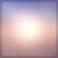 Blurry Bright Sun in Sky vector