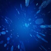 Radiant Blue Burst With Abstract Streaks vector