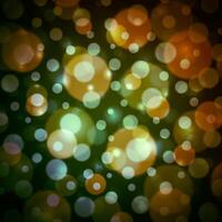 Abstract Bokeh Lights Background in Warm Hues vector