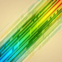 Abstract Green and Yellow Background With Lines vector