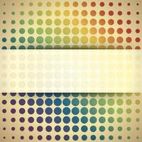 Multicolored Dots on Beige Background vector