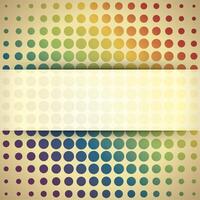 Multicolored Dots on Beige Background vector