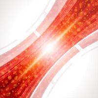 Abstract Red Tech Background vector