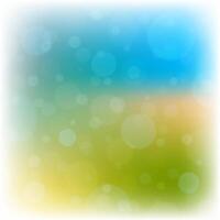 Soft Blue and Yellow Gradient With Bokeh Effect vector