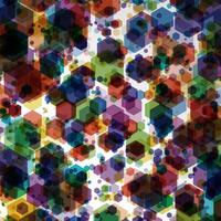 Colorful Geometric Hexagonal Pattern vector