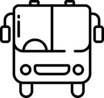 bus outline vector illustration