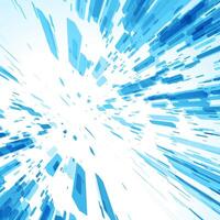 Burst of Blue Abstract Energy vector