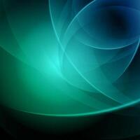 Green and Blue Abstract Background With Overlapping Circles vector